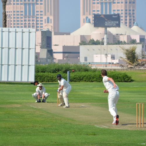 Emirates Palace Cricket action